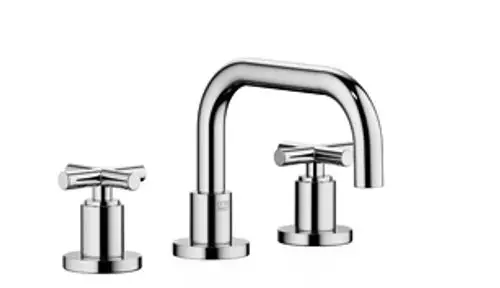 Dornbracht-TARA.-Waschtisch-Dreilochbatterie-mit Ablaufgarnitur-Ausladung 166mm-schwarz matt, 20705892-33, Artikel in Kategorie